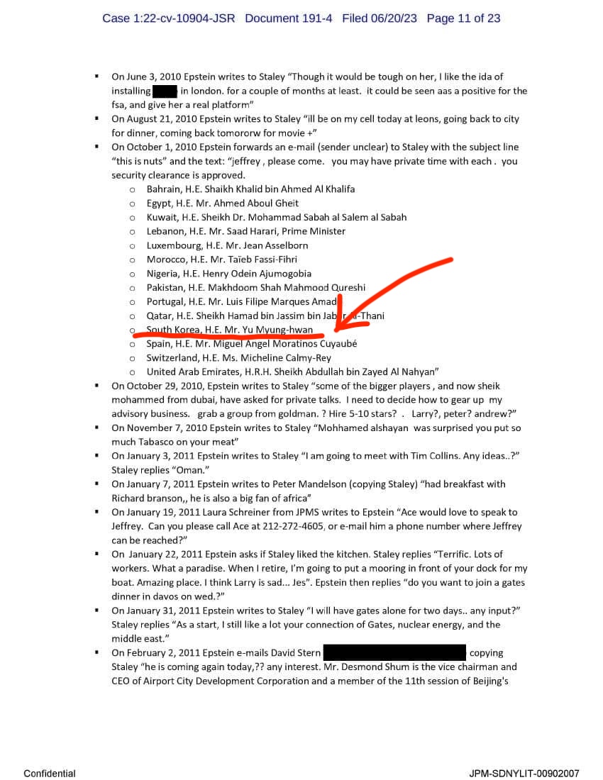 앱스타인 파일에 등장한 한국인 이름 | 인스티즈