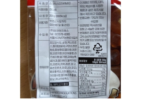 좀 충격적인 젤리에 들어간 당류 | 인스티즈