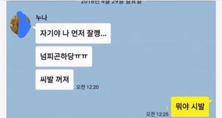 남동생한테 실수로 잘못카톡보낸 누나 | 인스티즈