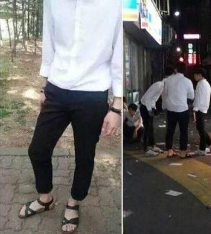 남자는 흰티에 검은바지가 진리죠.... | 인스티즈