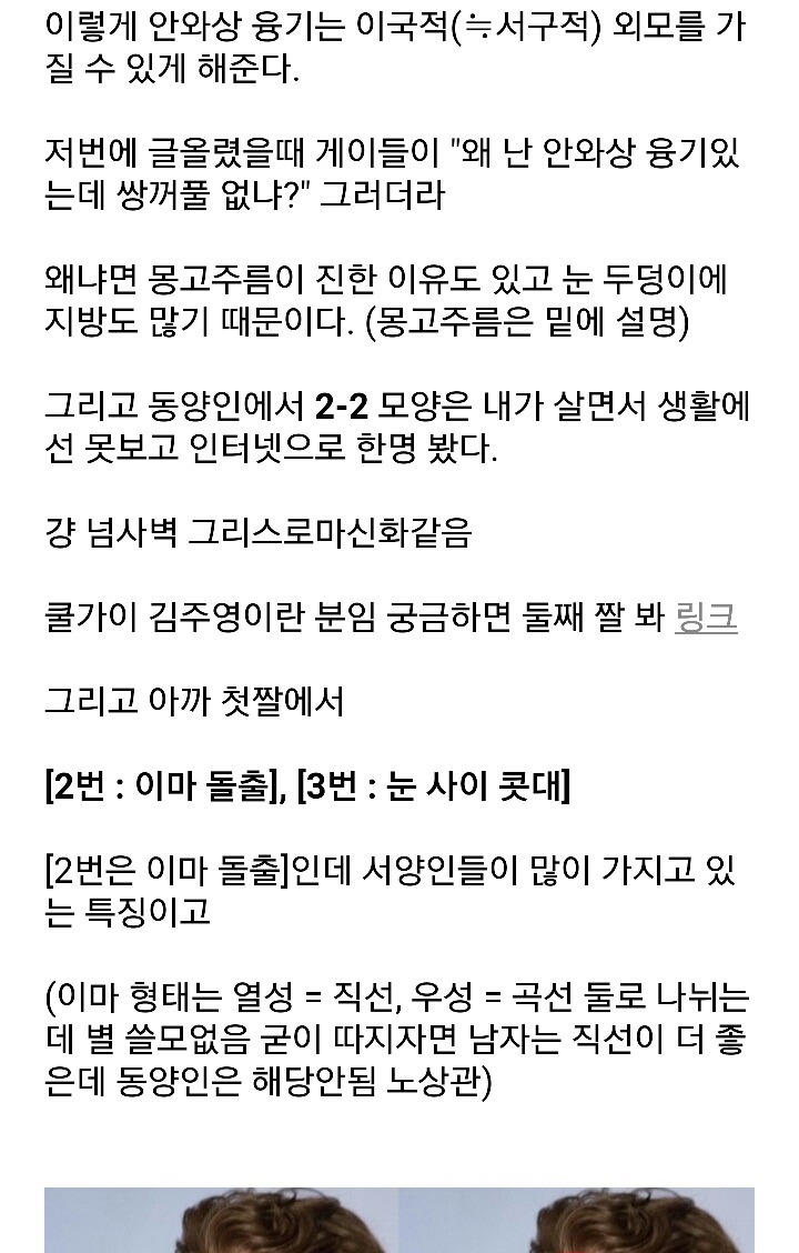 잘생긴 남자의 필요조건 '안와상융기' | 인스티즈
