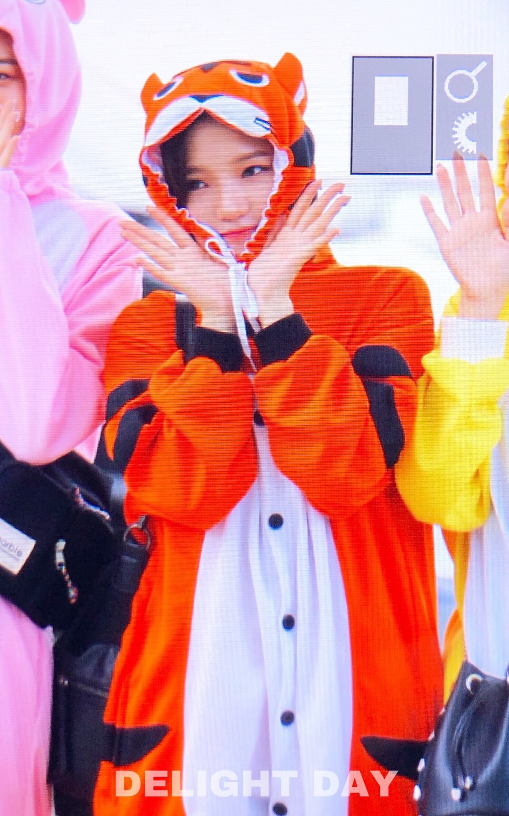 공항에서 호랑이 잠옷 입은 노지선.gif | 인스티즈