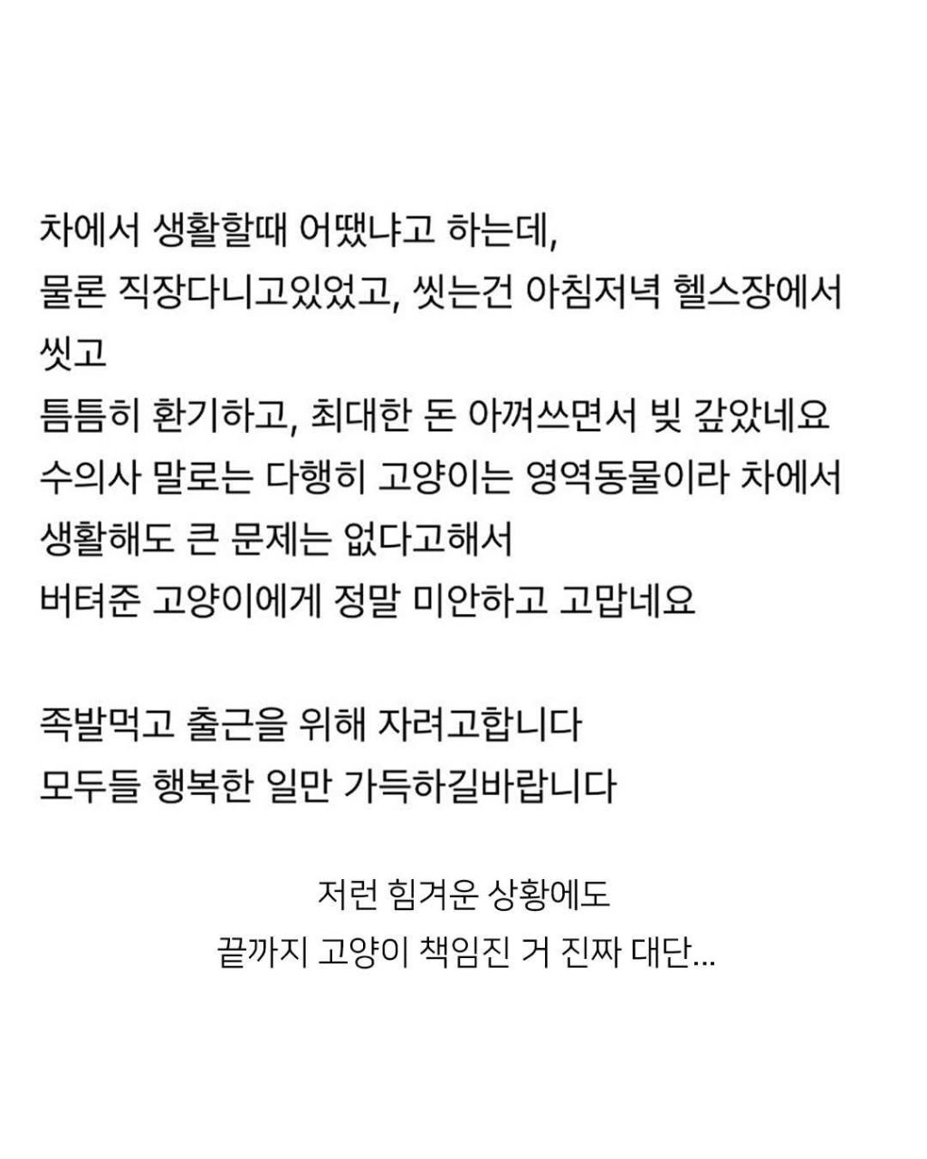 전세사기 당하고 차에서 1년반 살고 새 집 입주한 사람 | 인스티즈