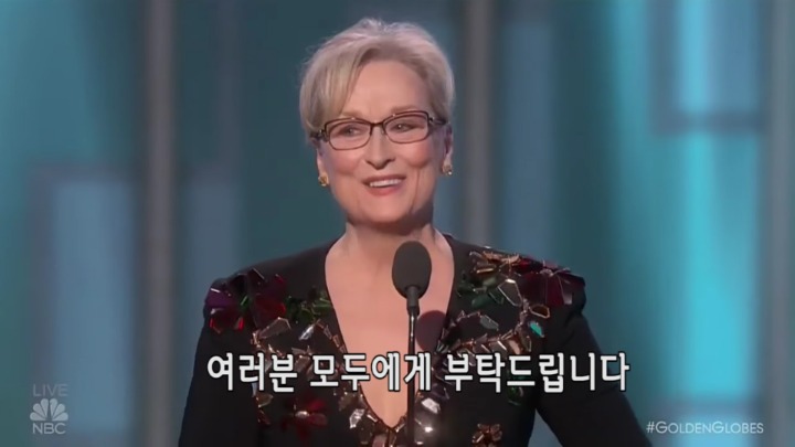 우리나라 연예인들이 보고 느꼈으면 하는 메릴 스트립 수상소감 | 인스티즈