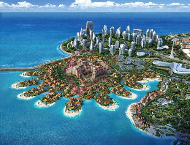 중국 하이난 섬에 만들어지고 있는 세계 최대 규모 인공섬 휴양지 | 인스티즈