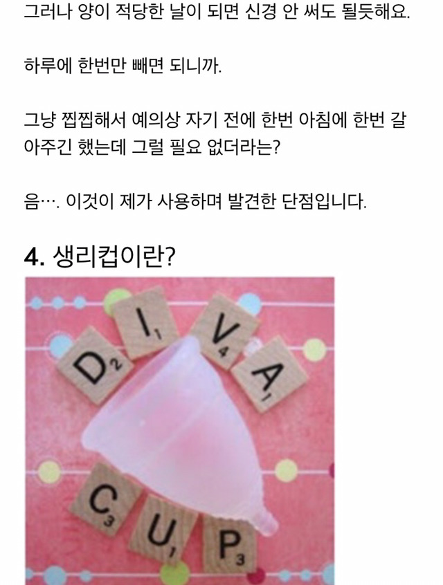 생리컵 노골적인 사용후기 | 인스티즈