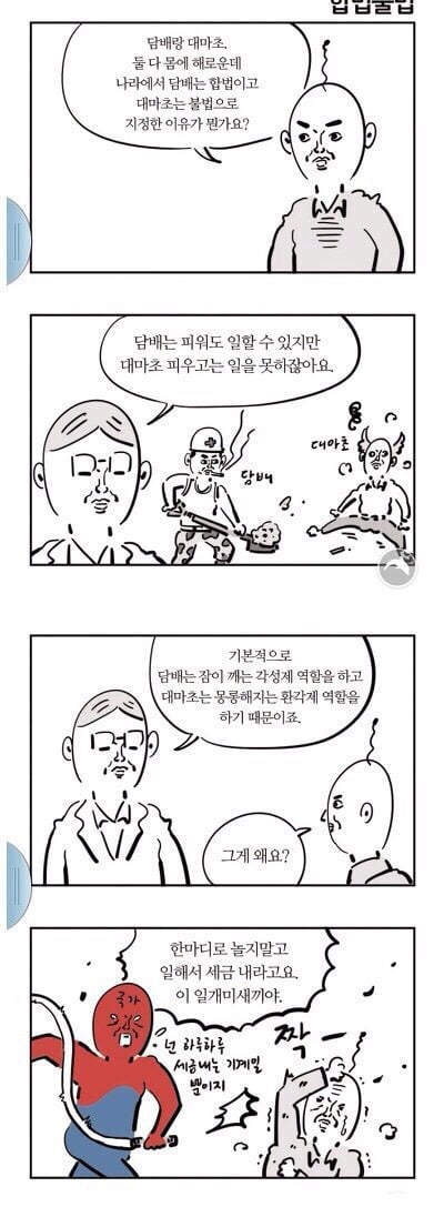 대마와 담배의 차이.jpg (feat. 담배는 합법인데 대마는 왜 불법임?) | 인스티즈