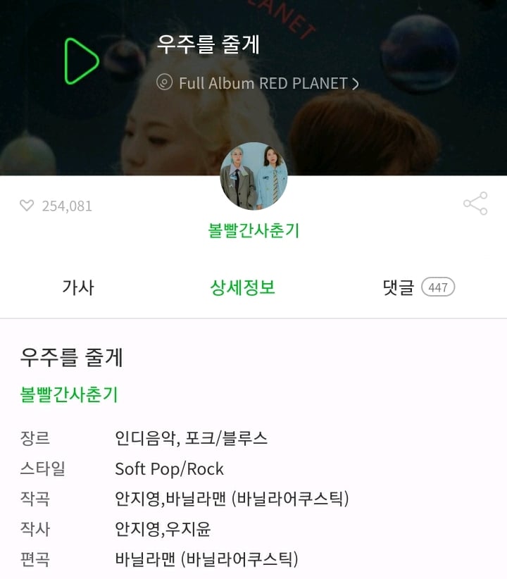 볼빨간 사춘기 우지윤이 작사, 작곡에 참여한 곡들.jpg | 인스티즈