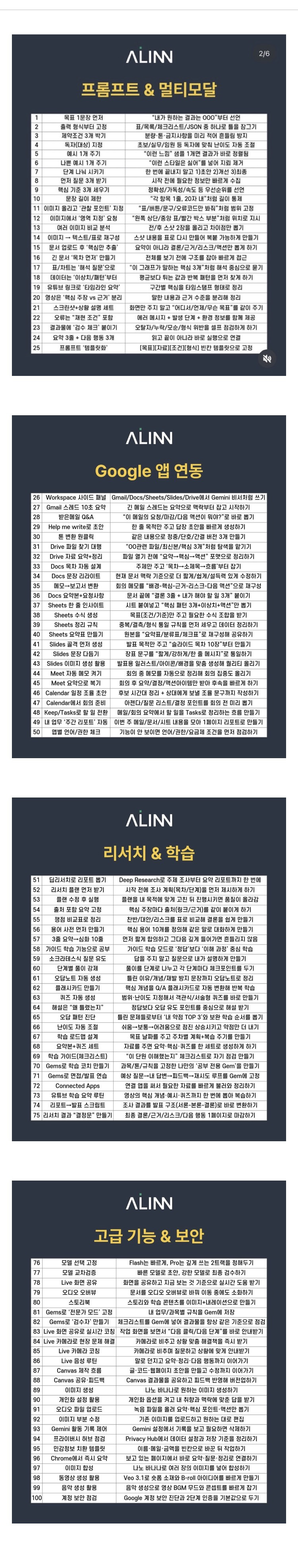 구글 공식 '제미나이' 프롬프트 가이드북.jpg | 인스티즈