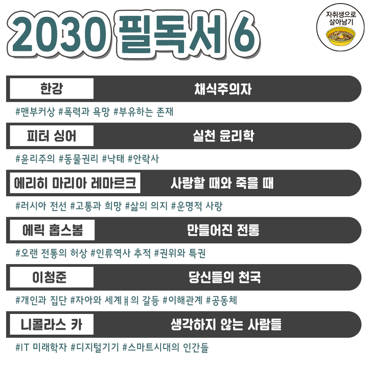 2030 필독서모음 jpg | 인스티즈