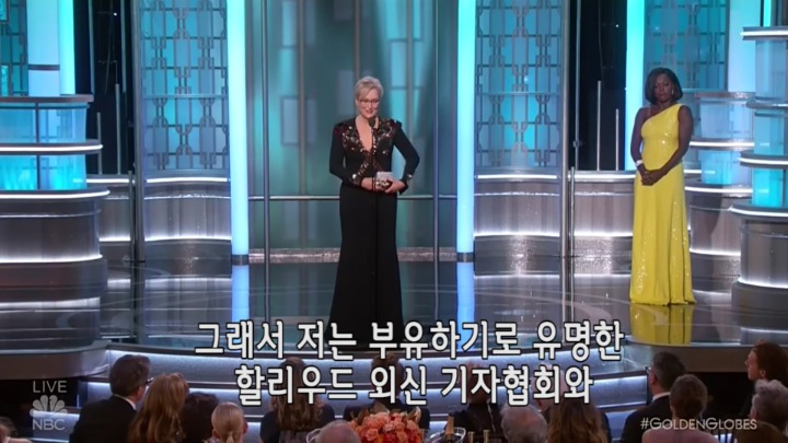 우리나라 연예인들이 보고 느꼈으면 하는 메릴 스트립 수상소감 | 인스티즈