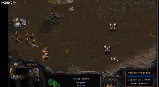 스타크래프트 쓰레기 유닛 벌쳐 잘쓰는 법 GIF | 인스티즈