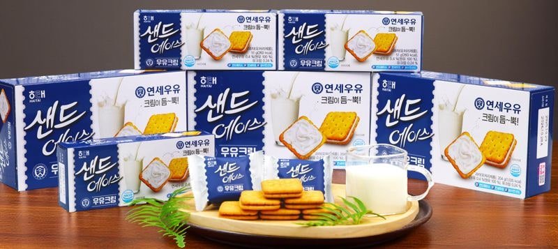 해태제과, MZ세대 홀린 연세우유 크림 샌드에이스 과자로 출시 | 인스티즈