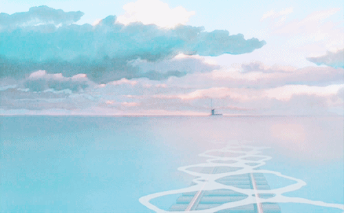 청량하고 시원한 애니 바다움짤 gif | 인스티즈