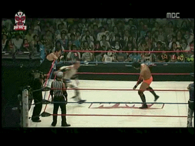 무한도전 WM7 당시 레슬링팬들한테 욕 많이 먹은 손스타 기술모음.gif | 인스티즈