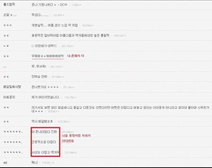 가장 현실적인 생리하는 만화 | 인스티즈