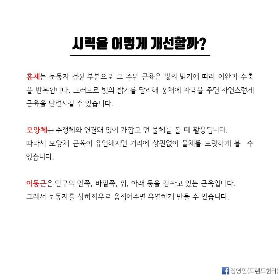 시력 0.3에서 1.5로 바꾸는 기적적인 시력 향상법 | 인스티즈