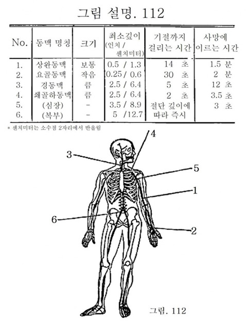 부위별 칼에 찔릴 경우 사망에 이르는 시간 | 인스티즈