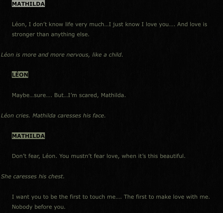 영화 레옹에서 삭제된 레옹과 마틸다의 섹스신 | 인스티즈
