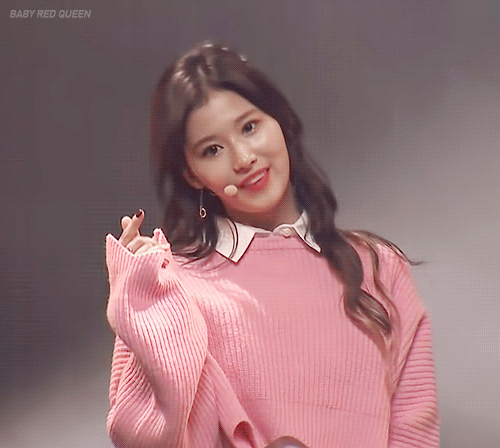 트와이스 큐티 사나.gif | 인스티즈