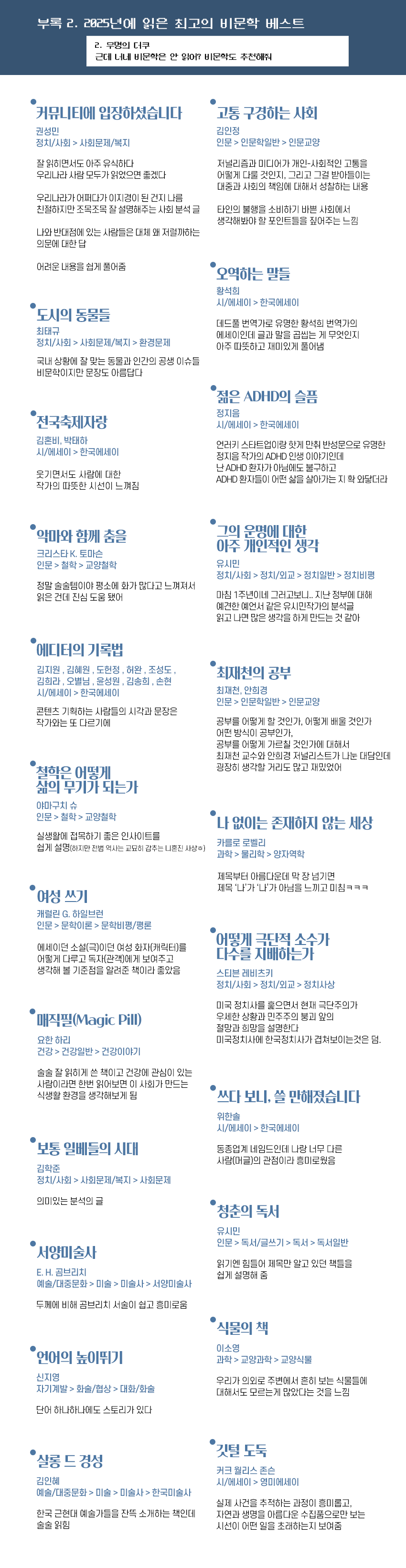 2025 도서방 - 올해 가장 추천하고 싶은 책📕 | 인스티즈