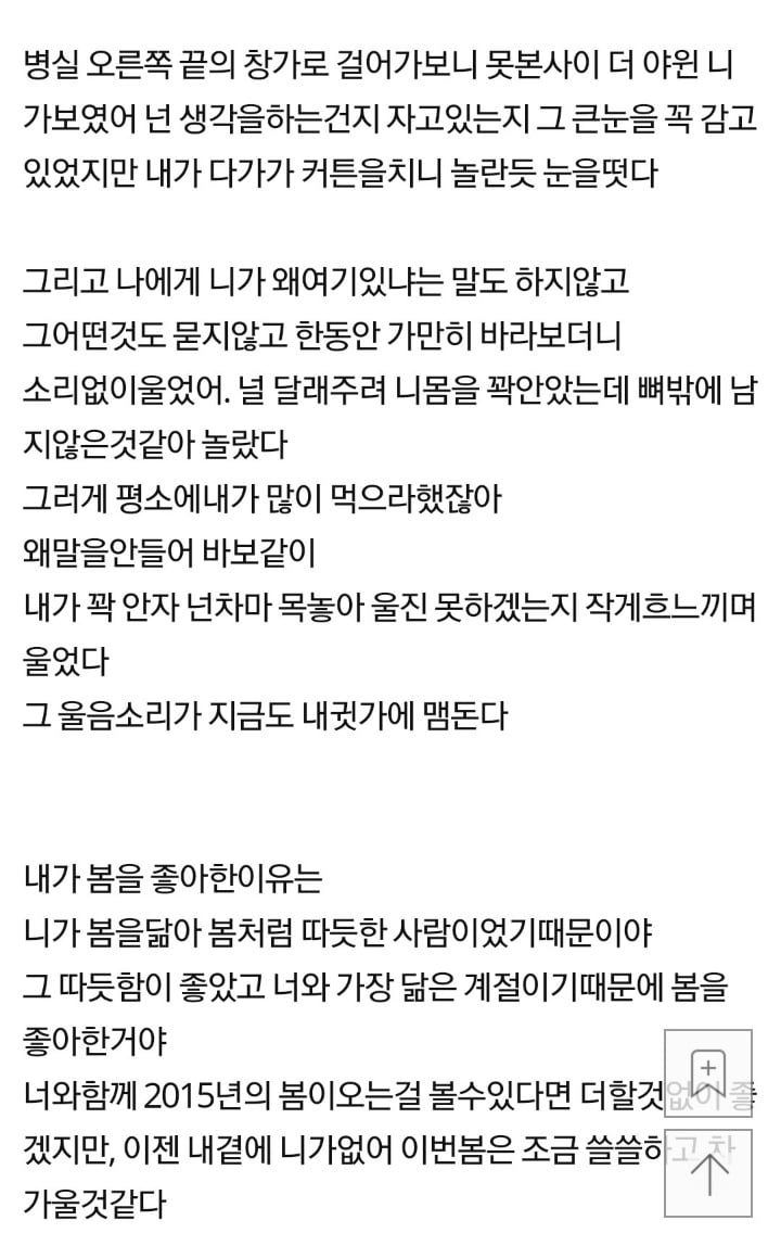 판레전드로 꼽히는 시한부 연인들의 서로를 향한 편지 | 인스티즈