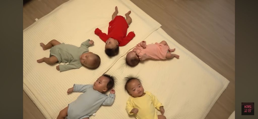 태어나서 처음으로 완전체가 된 다섯 쌍둥이 👶🏻 | 인스티즈