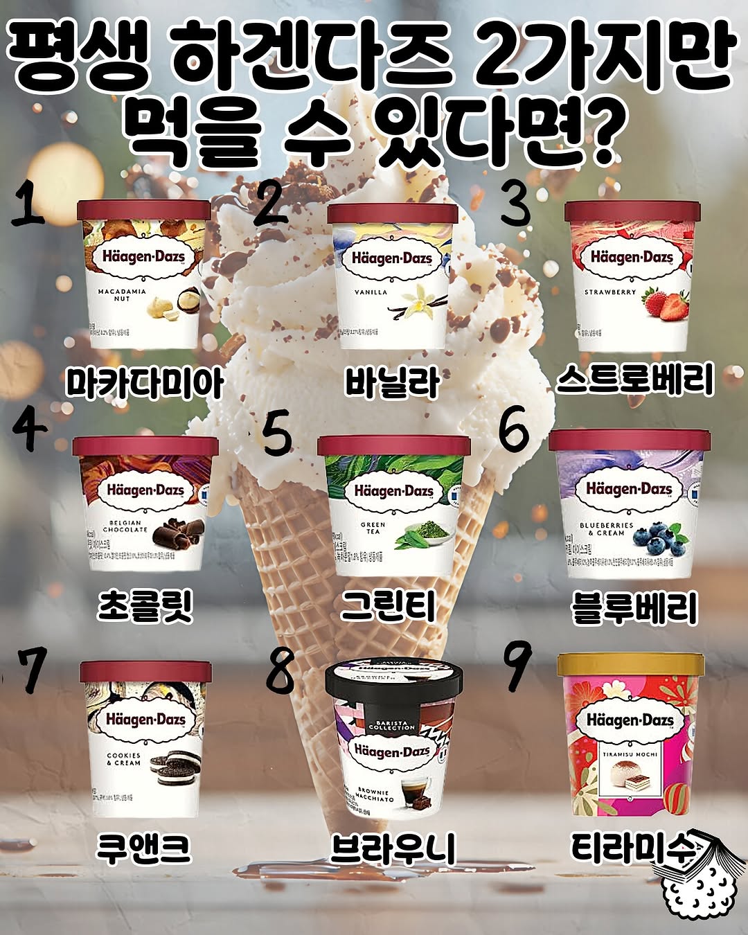 평생 하겐다즈 2가지만 먹을 수 있다면? | 인스티즈