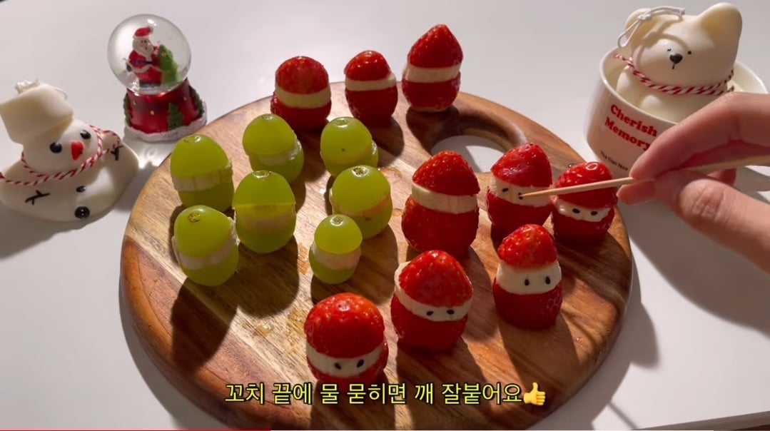 🍓 🍌 딸기 바나나로 만드는 간단한 크리스마스 디저트.jpg | 인스티즈