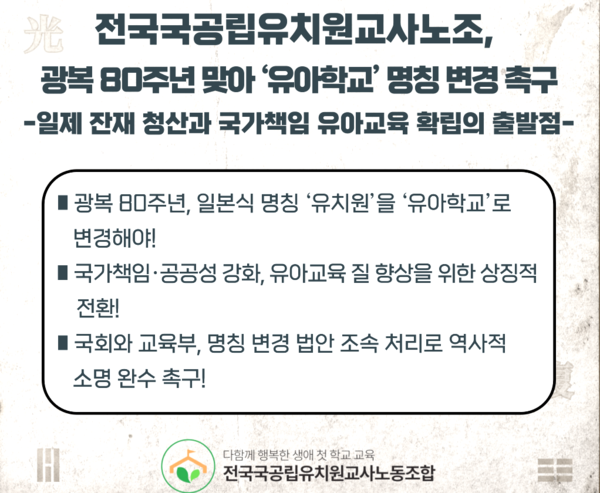 "일본식 명칭 '유치원' 을 '유아학교'로 변경해야” | 인스티즈
