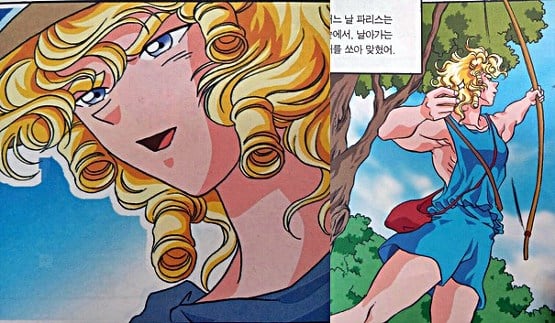 어린시절 얼빠생성 만화책 '그리스로마신화'의 짱잘 남캐들.jpg | 인스티즈