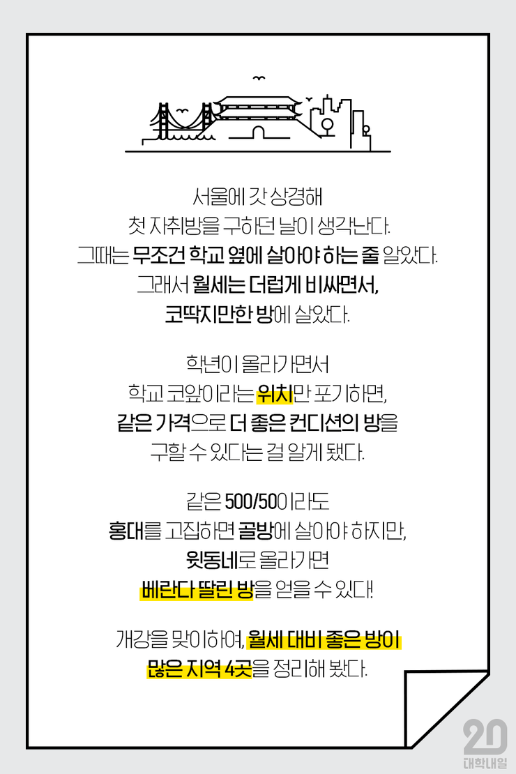 서울에서 자취하기 좋은 동네 TOP4 | 인스티즈