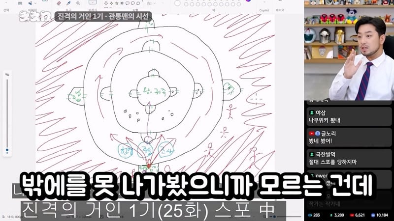 진격의거인 1기만 보고 온 침착맨의 향후 스토리 예측 .JPG | 인스티즈