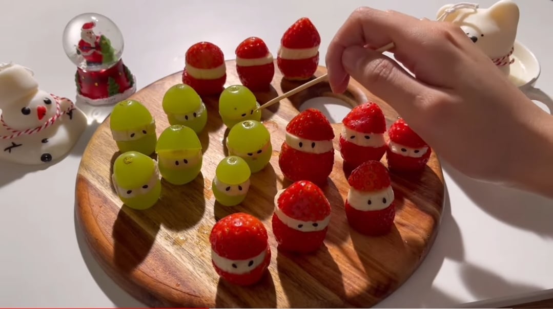 🍓 🍌 딸기 바나나로 만드는 간단한 크리스마스 디저트.jpg | 인스티즈