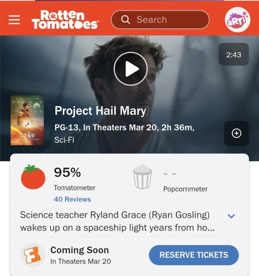 5점 만점나온 프로젝트 헤일메리 씨네21 별점&20자평 | 인스티즈