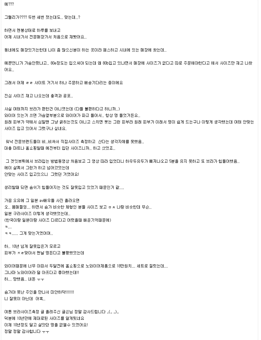 오유에서 일어난 브래지어대란 | 인스티즈