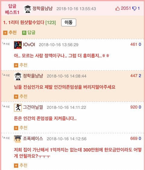 정액 마시는거 때문에 친구랑 싸웠음.jpg | 인스티즈