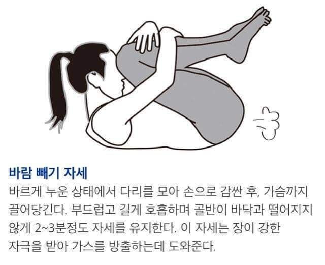 방귀 안나오고 가스 찼을 때 방법 | 인스티즈