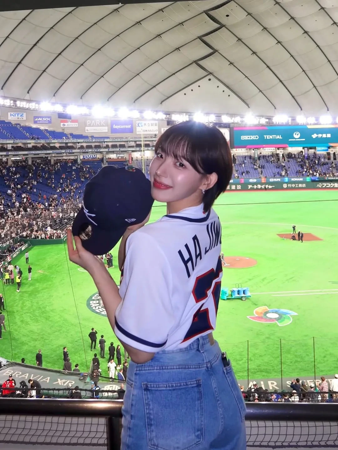 하지원 치어리더 인스타 WBC 도쿄돔 현장 사진 | 인스티즈