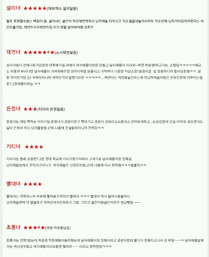 한때 유행했던 ㅇㅇ녀 시리즈(feat.태연녀) | 인스티즈