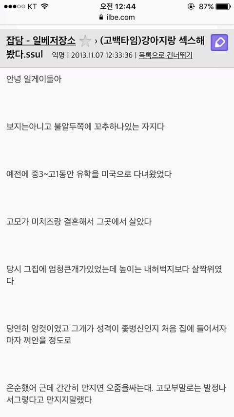 구글에"강아지랑 하기"를 검색하면 (혐오주의) | 인스티즈
