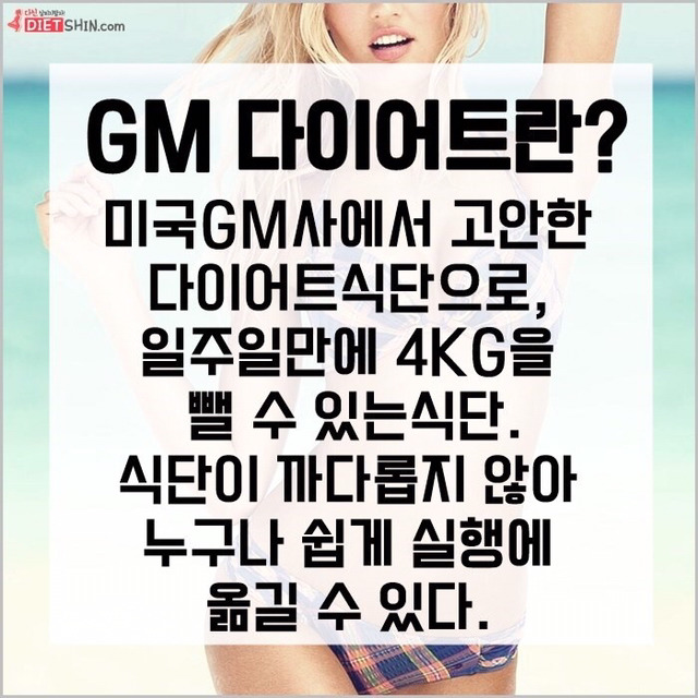 미국에서 핫한 gm다이어트 | 인스티즈