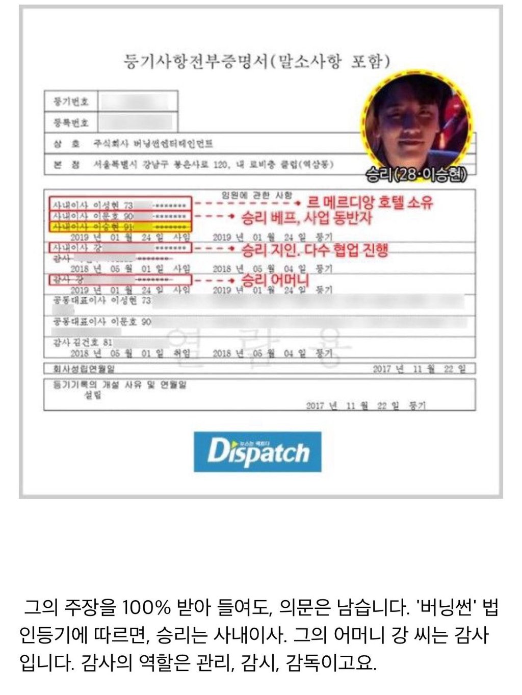 승리 가족, 여동생은 어떡해..할 필요 없는 이유.jpg | 인스티즈