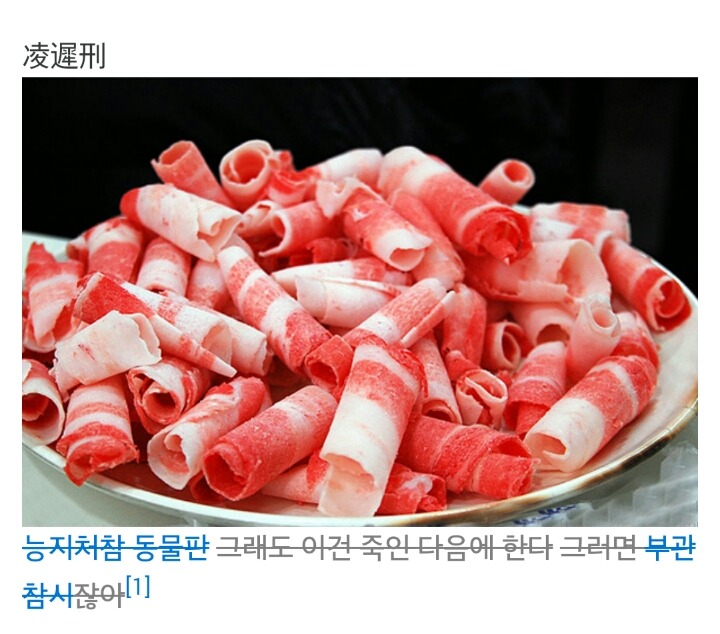 능지처참형 짤 하나로 설명.jpg(나무위키) | 인스티즈