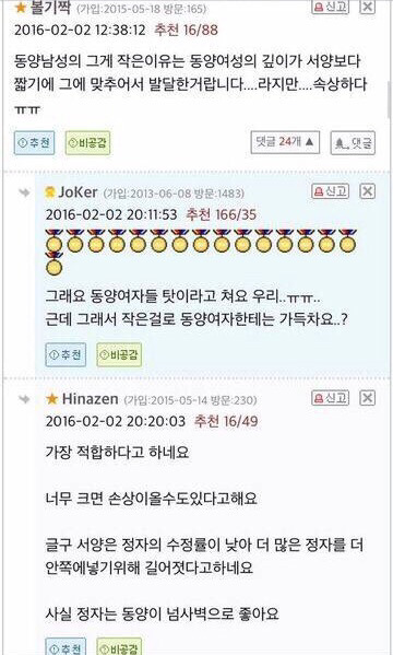 동양인 고추가 작은 이유.jpg | 인스티즈