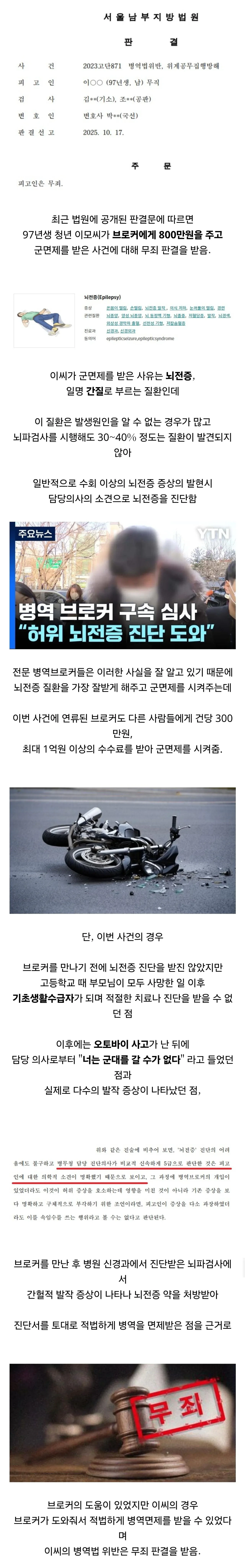 병역 브로커에게 800만원주고 면제받았지만 무죄받은 사람...jpg | 인스티즈