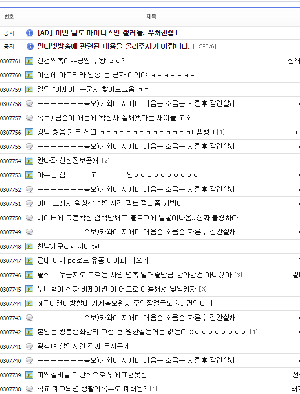 주관적으로 생각하는 디시 최악의 갤러리 | 인스티즈
