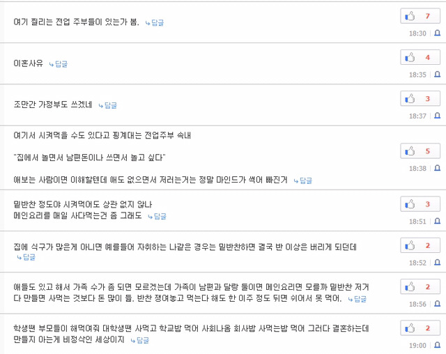 전업주부가 반찬 사먹는다고 남초사이트에서 비난 | 인스티즈