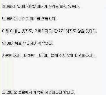 모 라디오에서 채택된 슬픈사연 | 인스티즈