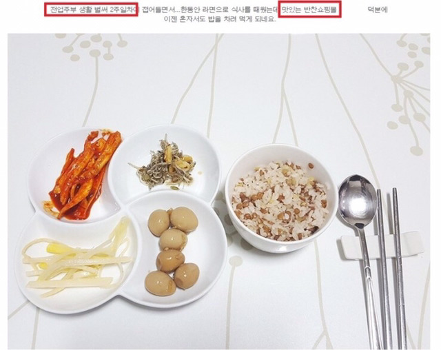 전업주부가 반찬 사먹는다고 남초사이트에서 비난 | 인스티즈